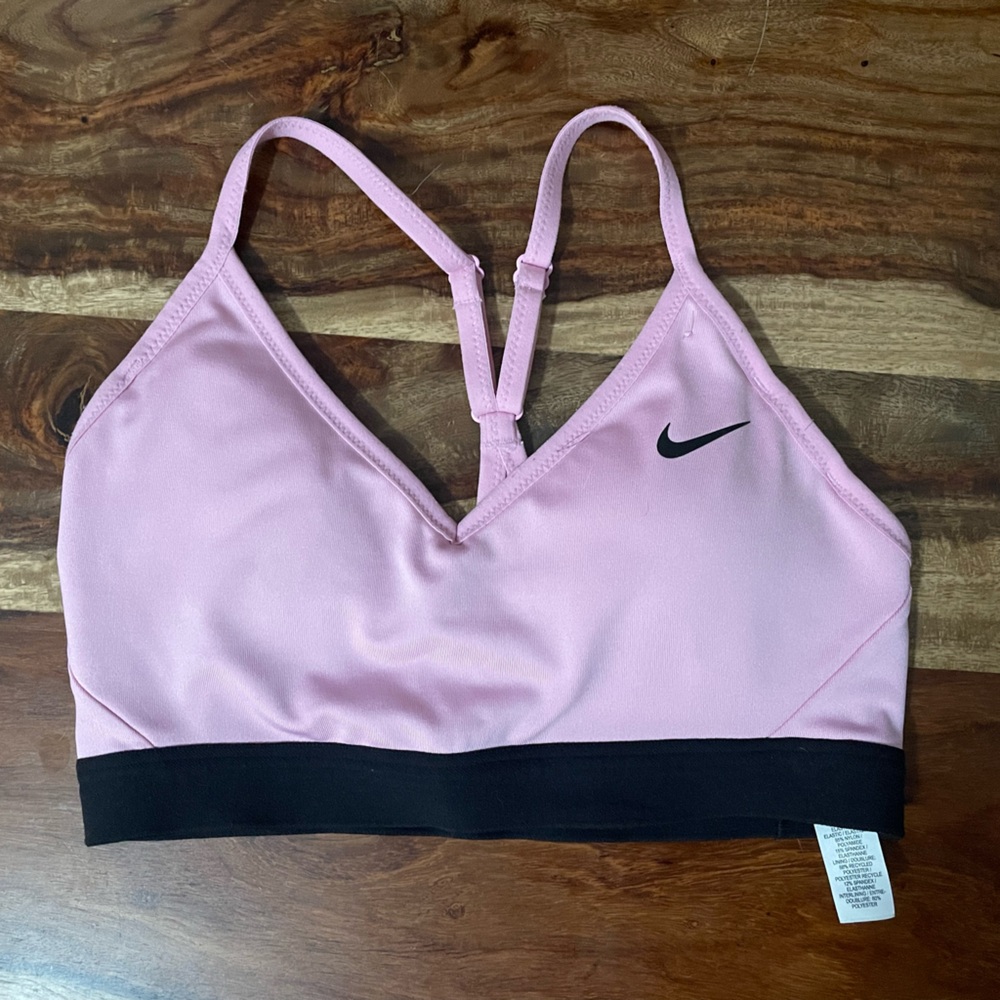 Nike | Small Pink Sports Bra with Black Trim